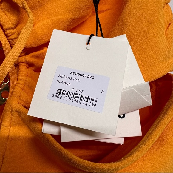 New Sandro Knit Bodysuit With Ring Details in Orange - Picture 10 of 10